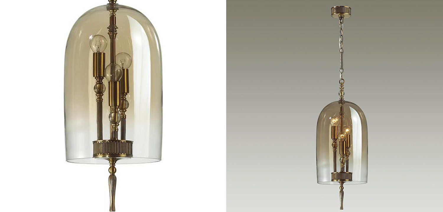 Подвесной светильник Glass Dome Bronze 24 Подвесной светильник Glass Dome Bronze 24 - Loft-Concept в Перми