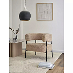 Кресло полукруглое мягкое с буклированной обивкой Armchair with Boucle Upholstery варинант исполнения - 9 | Loft Concept в Перми