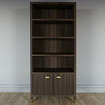 Книжный Стеллаж Elsa Dreams Walnut с задней стенкой варинант исполнения - 5 | Loft Concept в Перми