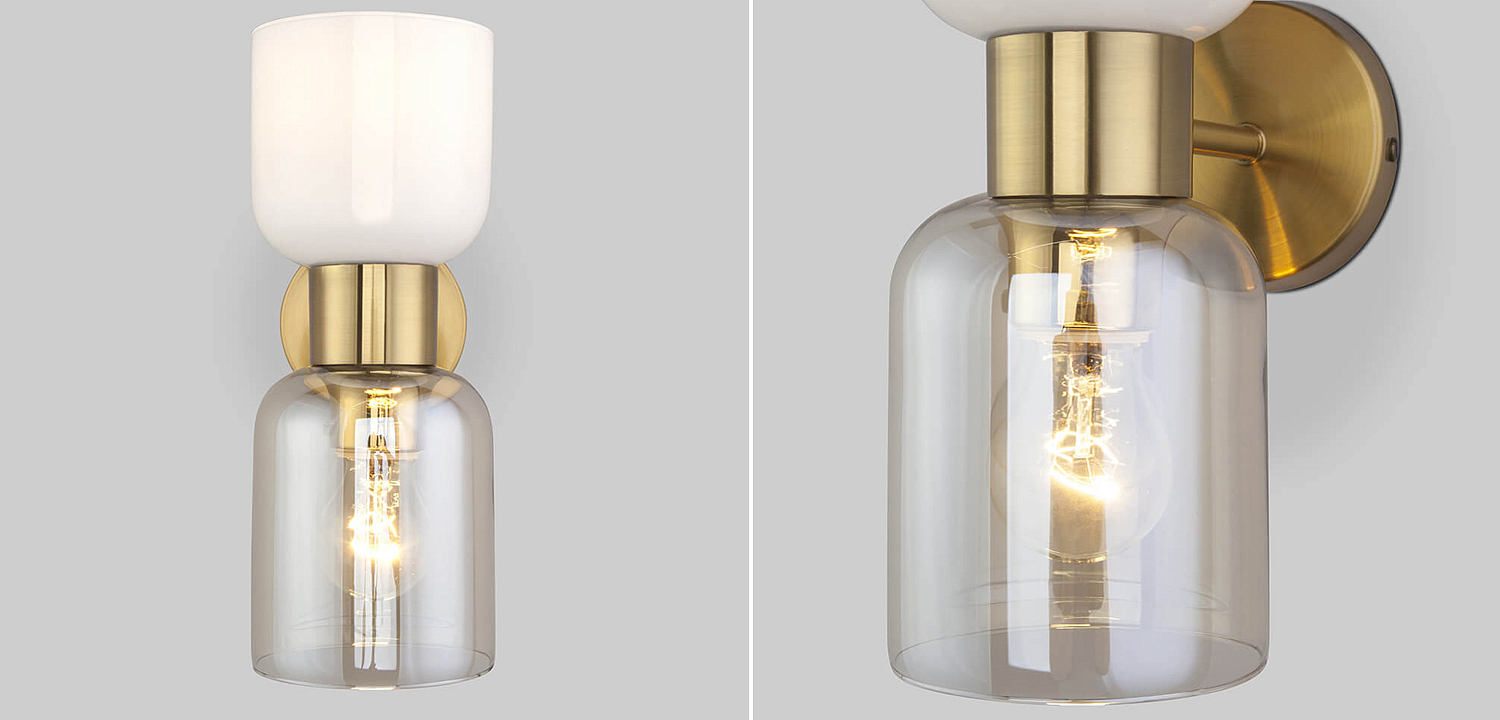 Бра Light maker studio Sconce white and smok brass Бра Light maker studio Sconce white and smok brass - Loft-Concept в Перми