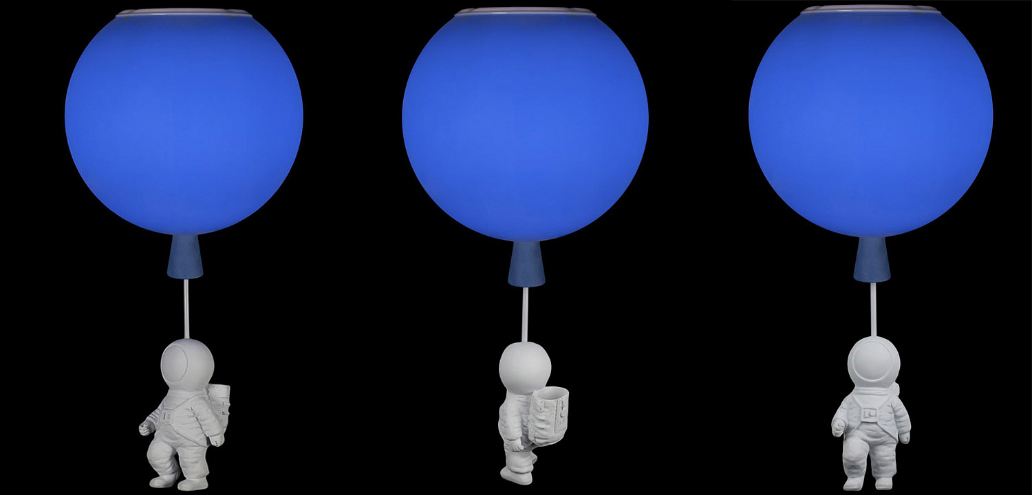 Потолочный светильник Cosmonaut blue ball Потолочный светильник Cosmonaut blue ball - Loft-Concept в Перми