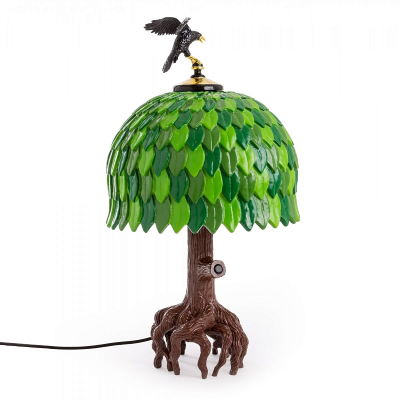 Лампа Seletti Tiffany Tree Lamp Коричневый Зеленый в Перми | Loft Concept 