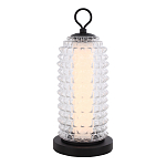 Настольная лампа с прозрачным факутрным стеклянным плафоном Sonora варинант исполнения - 1 | Loft Concept в Перми