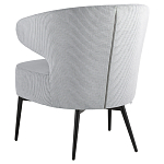 Современное мягкое кресло на металлических ножках Rakush Grey варинант исполнения - 4 | Loft Concept в Перми