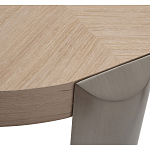 Столик журнальный круглый со светлым шпоном Light Veneer Table варинант исполнения - 2 | Loft Concept в Перми