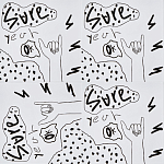 Плитка с узором Граффити 3 варинант исполнения - 1 | Loft Concept в Перми