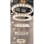 Многоярусная Люстра Elizabeth Золото Вертикальная композиция из пяти хрустальных светильников варинант исполнения - 2 | Loft Concept в Перми