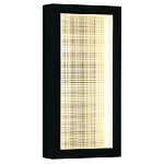 Светодиодное прямоугольное бра из металла черного цвета Lattice Lux варинант исполнения - 1 | Loft Concept в Перми