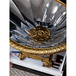 Чаша из прозрачного стекла с бронзовым рельефным ободком Eden Garden варинант исполнения - 4 | Loft Concept в Перми