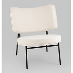 Мини-кресло District Lounge букле белый варинант исполнения - 1 | Loft Concept в Перми