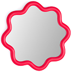 Настенное зеркало с волнистой рамой Mune Mirror Red варинант исполнения - 1 | Loft Concept в Перми