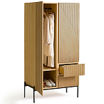 Шкаф с геометрическим рисунком на дверцах Anders Light Wood варинант исполнения - 4 | Loft Concept в Перми