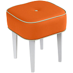 Квадратный мягкий пуф на белых ножках Winton Pouf Square варинант исполнения - 7 | Loft Concept в Перми