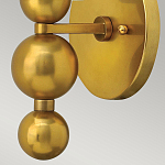 Бра с белым матовым стеклянным плафоном и тремя декоративными шарами Hinkley варинант исполнения - 8 | Loft Concept в Перми