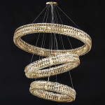 Хрустальная Люстра Элизабет из трех колец Золото  варинант исполнения - 1 | Loft Concept в Перми
