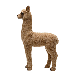 Декоративная статуя с мягкой шерстью Brown Alpaca варинант исполнения - 2 | Loft Concept в Перми
