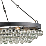 Люстра большая овальная с подвесными стеклянными элементами Impressive Profile варинант исполнения - 1 | Loft Concept в Перми