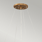 Люстра подвесная золотого цвета с металлическим сетчатым основанием и стеклянными каплевидными подвесками Hinkley варинант исполнения - 11 | Loft Concept в Перми