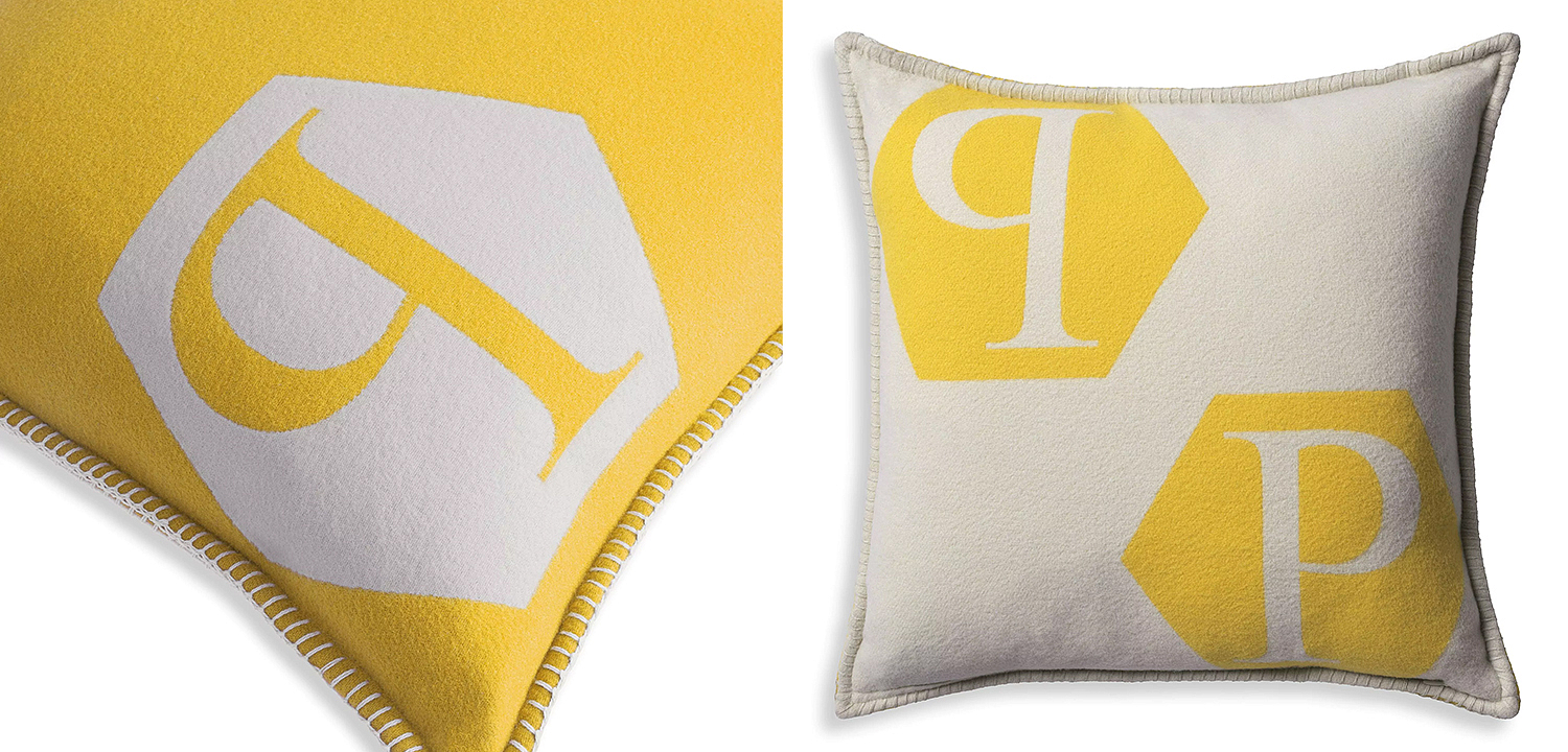 Подушка Philipp Plein Cushion Cashmere PP Logo 65 x 65 Yellow Подушка Philipp Plein Cushion Cashmere PP Logo 65 x 65 Yellow - Loft-Concept в Перми