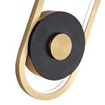 Бра с овальной рамой цвета латунь Midnight Orbit варинант исполнения - 2 | Loft Concept в Перми