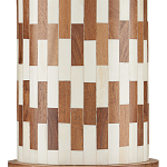 Настольная лампа с узором вдоль колоннообразного основания Brick Surface варинант исполнения - 1 | Loft Concept в Перми