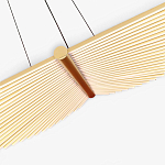 Люстра в виде распахнутых крыльев из тонких металлических планок Flight of Freedom варинант исполнения - 5 | Loft Concept в Перми