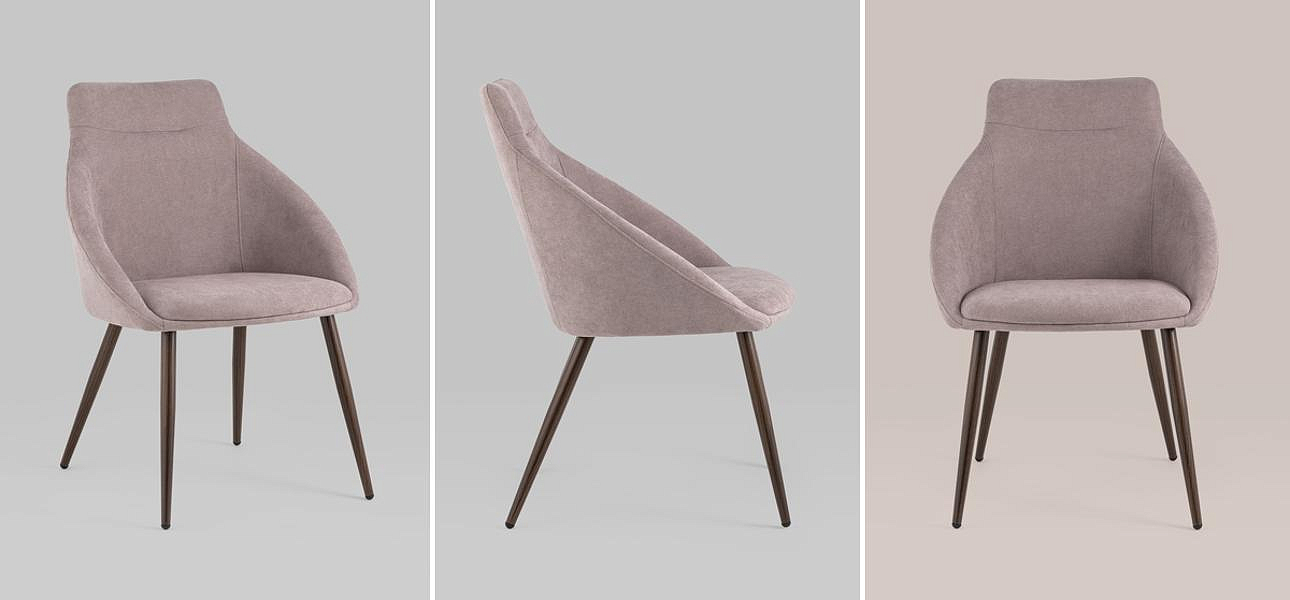 Стул Queenie Chair Пыльно-Розовый Цвет Стул Queenie Chair Пыльно-Розовый Цвет - Loft-Concept в Перми