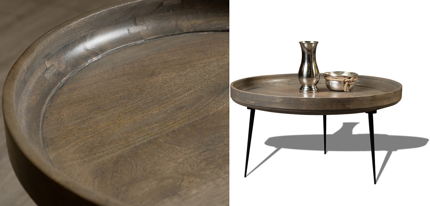 Кофейный стол Davidson Coffee Table platinum 40 Кофейный стол Davidson Coffee Table platinum 40 - Loft-Concept в Перми