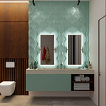 Гипсовая 3D панель с принтографией PM-24 варинант исполнения - 1 | Loft Concept в Перми