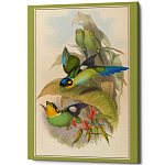 Постер на холсте с изображением птиц Blooming Birds Poster варинант исполнения - 5 | Loft Concept в Перми