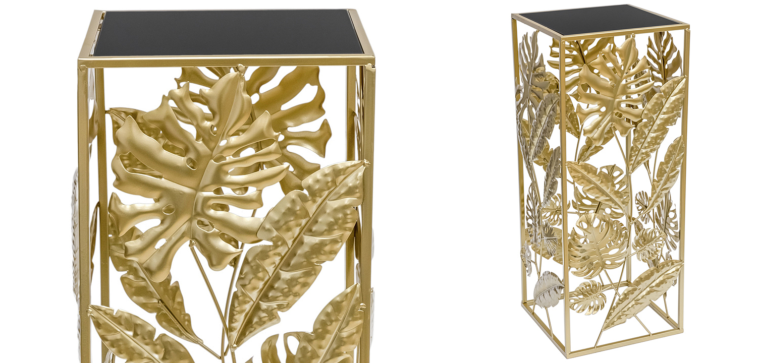 Подставка Tropical Gold Leaves Stand S Подставка Tropical Gold Leaves Stand S - Loft-Concept в Перми