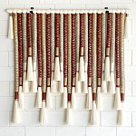 Декор настенный в Эко стиле с кисточками wall panel Thread brushes варинант исполнения - 1 | Loft Concept в Перми