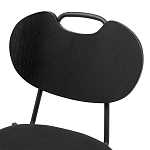 Стул с мягким сиденьем черный Stool Loft Black варинант исполнения - 6 | Loft Concept в Перми