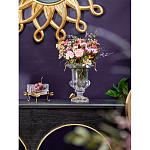 Чаша из прозрачного стекла на бронзовых ножках в виде стрекоз Eden Garden варинант исполнения - 3 | Loft Concept в Перми