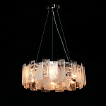 Люстра круглая с подвесными прямоугольными пластинами из стекла Glacier Panels варинант исполнения - 3 | Loft Concept в Перми