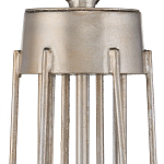 Люстра серебряного цвета с изогнутыми элементами каркаса Twisted Iron Chandelier варинант исполнения - 3 | Loft Concept в Перми