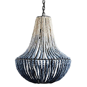 Люстра каплевидной формы украшенная круглыми бусинами Gradient Chandelier Blue White