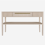 Дизайнерская Консоль с полкой и ящиком Primo Светлый дуб варинант исполнения - 7 | Loft Concept в Перми