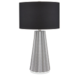 Настольная лампа с черно-белым узором Wavy Stripes варинант исполнения - 2 | Loft Concept в Перми