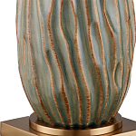 Настольная лампа с фактурным корпусом и тканевым абажуром Smooth Peaks варинант исполнения - 1 | Loft Concept в Перми