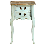 Прикроватная тумба из массива березы светло-бирюзовая Montmartre Provence Bedside Table варинант исполнения - 2 | Loft Concept в Перми