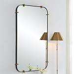 Зеркало настенное в черной металлической раме Mirror Cardinal варинант исполнения - 4 | Loft Concept в Перми