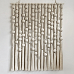 Панно на стену из хлопковых нитей White Morse Wall Hanging  варинант исполнения - 4 | Loft Concept в Перми