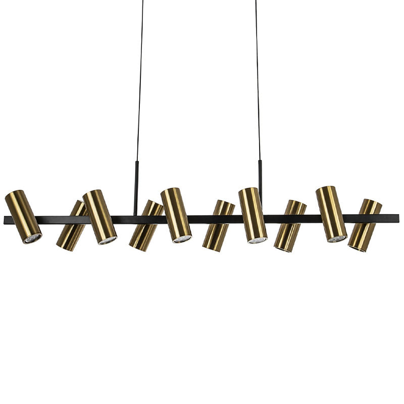 Линейный светильник Daviau Linear Light 10 Латунь Черный Линейный светильник Daviau Linear Light 10 Латунь Черный в Перми | Loft Concept