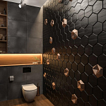 Гипсовая 3D панель с принтографией PM-41 варинант исполнения - 2 | Loft Concept в Перми