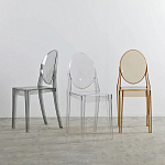 Прозрачный стул с серым оттенком LOUIS GHOST CHAIR варинант исполнения - 8 | Loft Concept в Перми