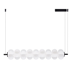 Светодиодный подвесной светильник линейный с белым воздушным плафоном Glowing Cloud варинант исполнения - 2 | Loft Concept в Перми