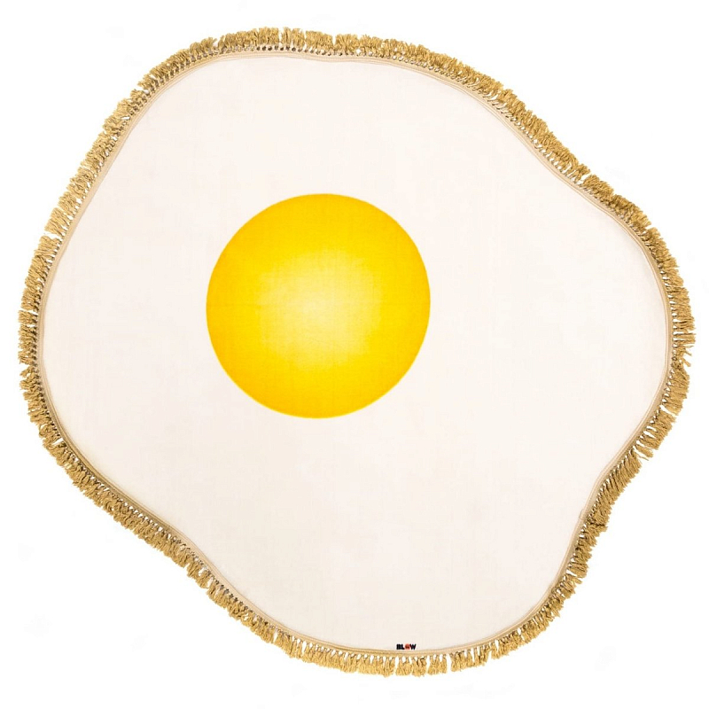 Ковер Seletti Rug Egg Желтый Белый в Перми | Loft Concept 