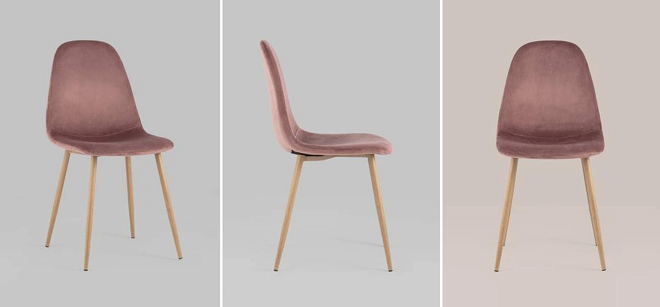 Стул Archie Chair Пыльно-Розовый Цвет Стул Archie Chair Пыльно-Розовый Цвет - Loft-Concept в Перми