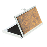 Визитница карманная металлическая с накладкой из натурального камня Яшма Stone Business Card Holders варинант исполнения - 2 | Loft Concept в Перми